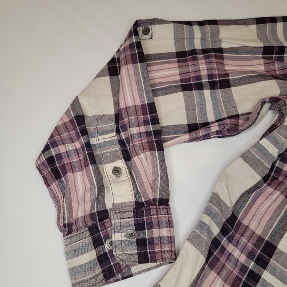 Carhartt 102262 Women's Dodson Long Sleeve Plaid Shirt Size Large 12-14 Oversize - Picture 4 of 14